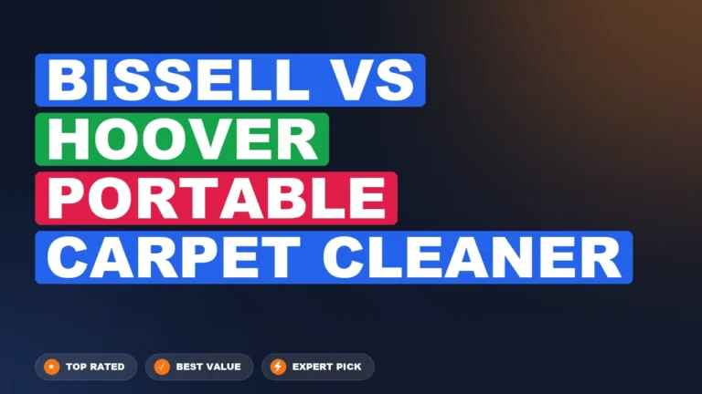 Bissell vs Hoover Portable Carpet Cleaner side-by-side comparison