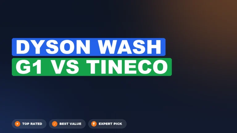 Dyson Wash G1 vs Tineco side-by-side comparison