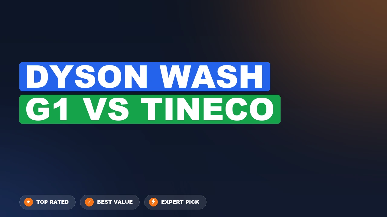 Dyson Wash G1 vs Tineco side-by-side comparison