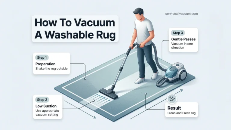 How to Vacuum a Washable Rug Step-by-Step Guide 2026