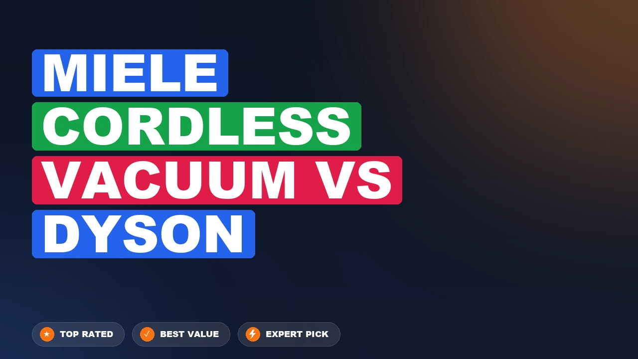 Miele Triflex HX2 vs Dyson V15 Detect side-by-side comparison