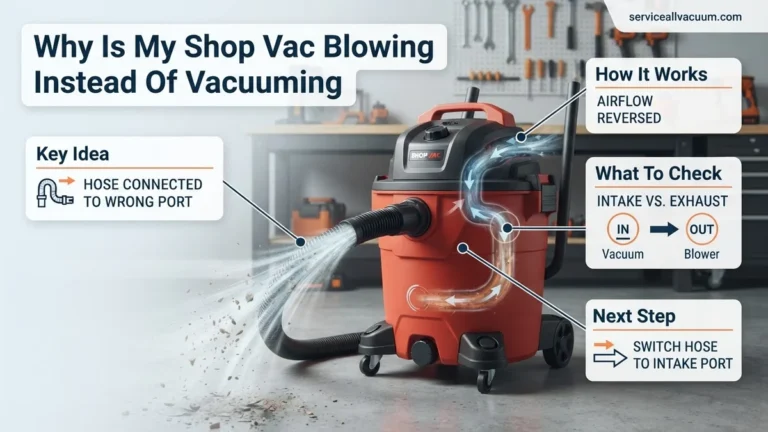 Why Is My Shop Vac Blowing Instead of Vacuuming? Quick 2026