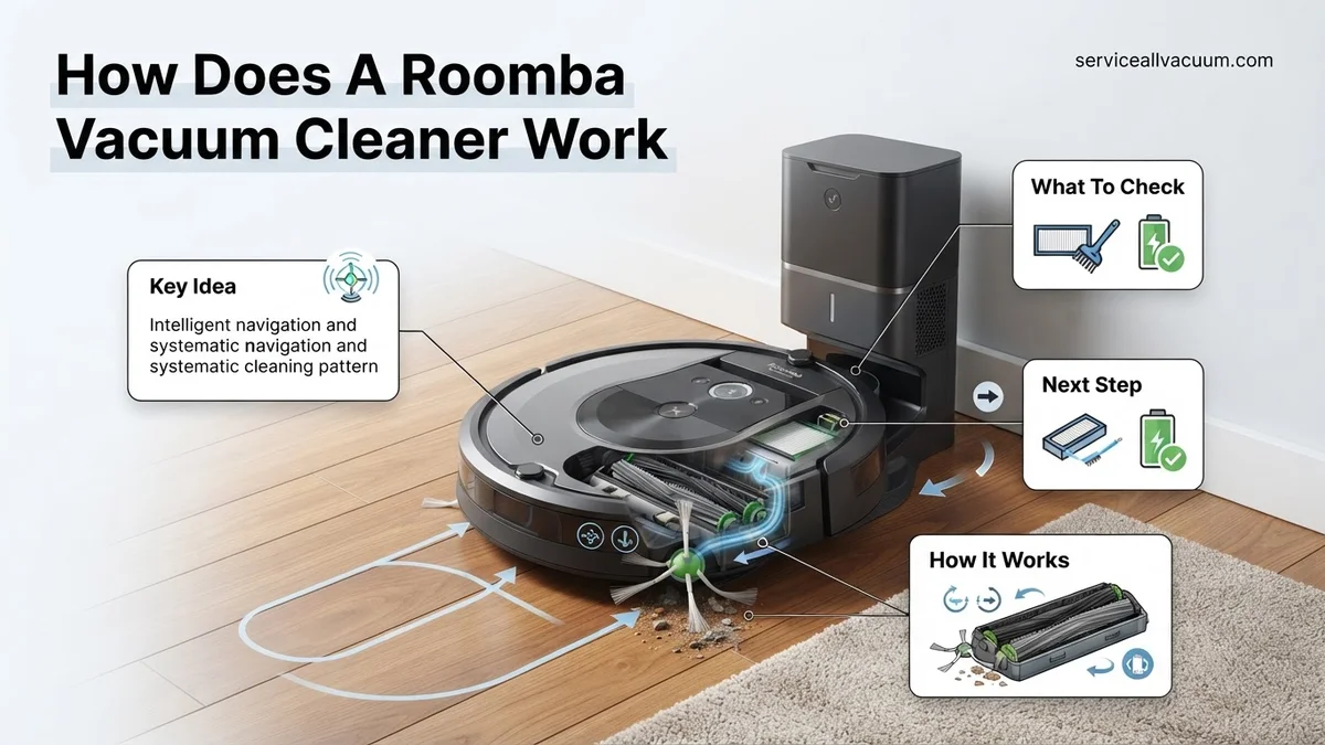 How Does A Roomba Vacuum Cleaner Work How Does A Roomba Vacuum Cleaner Work expert guide showing the main topic and key context